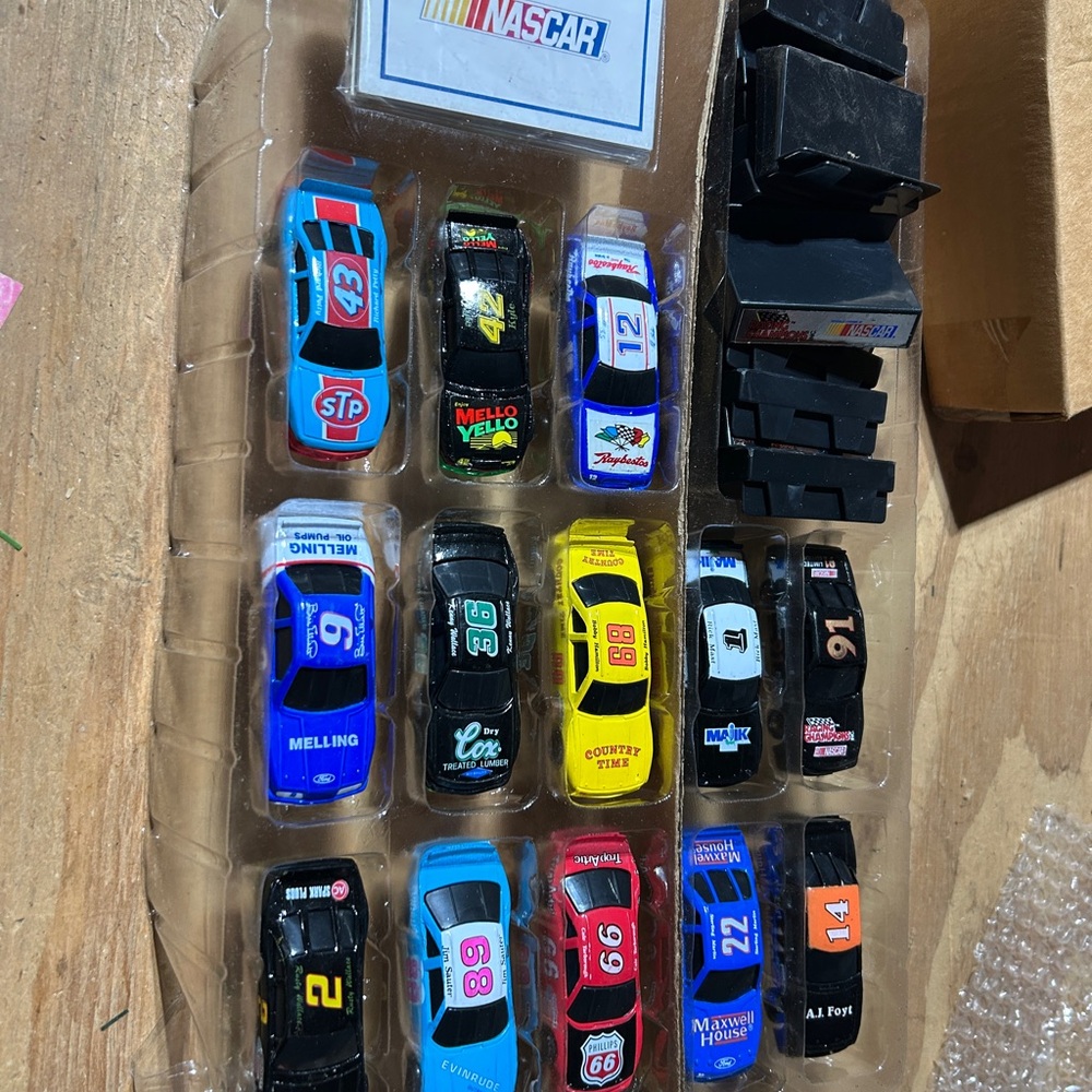 Nascar Blue and Black Die-Cast Toy Cars Set